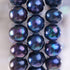 Bracelet en perles d'eau douce bleu nuit | Argent sterling 925